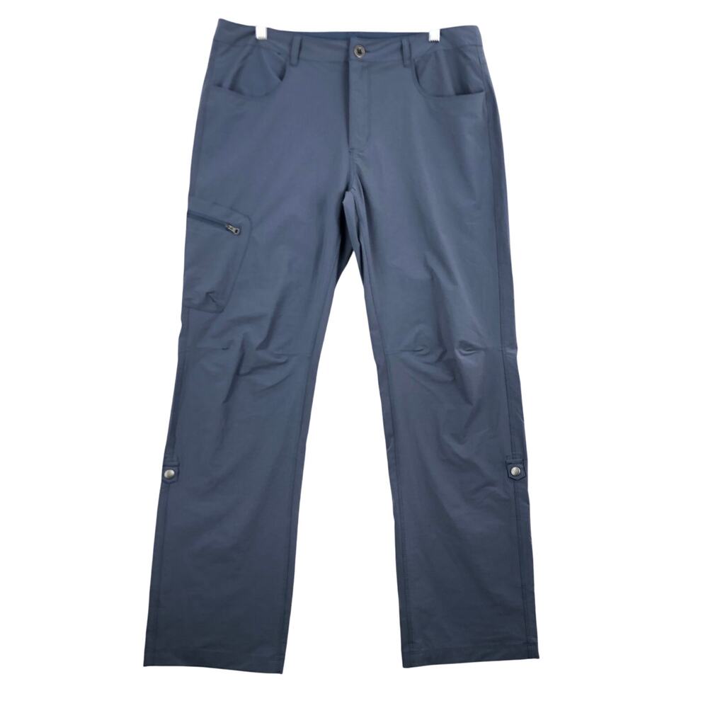 Pacific Trail Mens Hiking Pants SZ L Slate Blue Grey Nylon Spandex Stretch Cargo